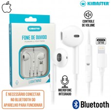 Fone Lightning Bluetooth K510 Kimaster - Branco